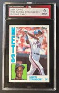 1984 Topps MLB #182 Daryl Strawberry New York Mets Baseball Rookie Card KSA Vtg