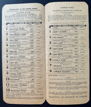 Load image into Gallery viewer, 1949 Woodbine Racetrack Rare Vintage King's Plate Program - Won By Epic
