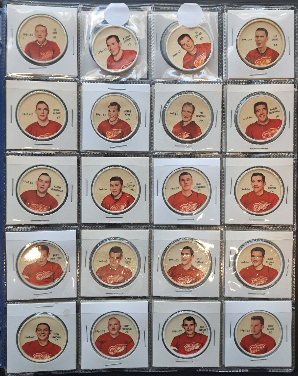 1961-62 Shirriff Vintage NHL Hockey Coins Complete Full Set Leafs