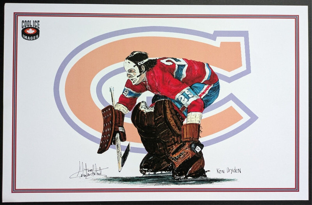 Ken Dryden Oversized Montreal Canadiens Print Hockey Hall of Fame NHL Goalie