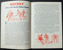 Load image into Gallery viewer, 1935 How To Become A Hockey Star Promo Book Issued By Crown Brand Syrup Vtg NHL
