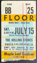 Load image into Gallery viewer, 1972 Rolling Stones Ticket Stub Toronto Maple Leaf Gardens Stevie Wonder
