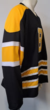 Load image into Gallery viewer, 1948-49 Boston Bruins #1 Vintage Replica Road Black NHL Hockey Jersey Jaydee XXL
