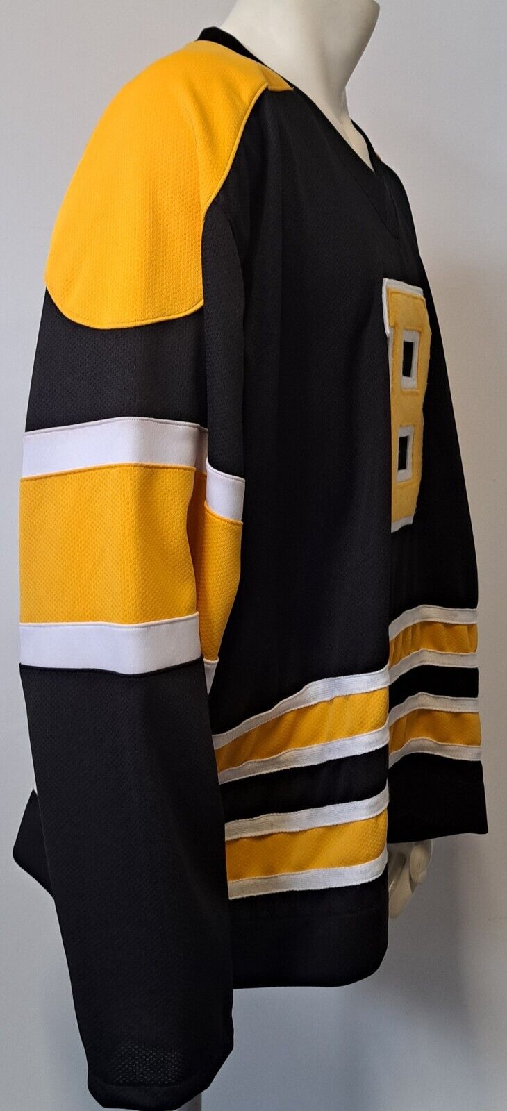 Maillot De Hockey Vintage NHL Homme Noir Et Jaune Big Daddy Taille XXL - Occasion