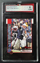 Load image into Gallery viewer, 2002 Bowman #99 Tom Brady NFL Football Card KSA 6 ENM New England Patriots
