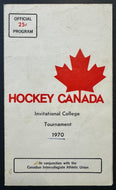 1970 Maple Leaf Gardens Hockey Canada Invitational College Tournament Program