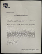 Load image into Gallery viewer, 1979 World Ice Hockey Championship Plate / Plaque Autographed Marcel Dionne LOA
