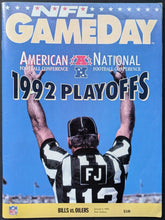 Load image into Gallery viewer, 1992-93 NFL Football Playoff Program Rich Stadium Buffalo Bills Houston Oilers
