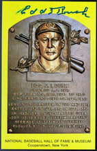 Load image into Gallery viewer, 1962 Edd Roush Baseball Hall Of Fame Plaque Signed Postcard JSA Certified

