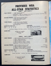 Load image into Gallery viewer, 1975 WHA 3rd Annual All Star Game Program At Edmonton Coliseum World Hockey
