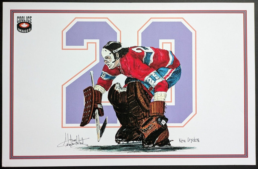 Ken Dryden Oversized Montreal Canadiens Print NHL Hockey Hall of Fame Goalie