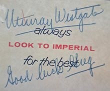 Load image into Gallery viewer, Foster Hewitt+Murray Westgate Autographed ESSO NHL Season Schedule Signed JSA
