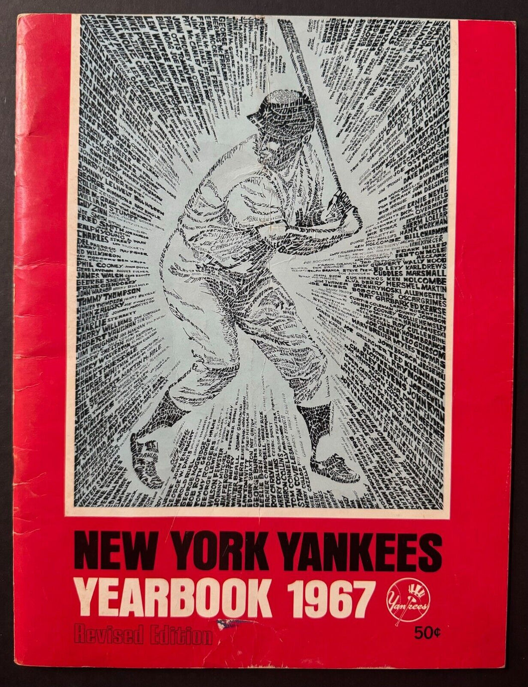 1967 New York Yankees Revised Yearbook Has 2 Page Feature On Mickey Mantle Vtg