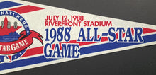 Load image into Gallery viewer, 1988 Cincinnati Reds MLB All-Star Game Pennant Riverfront Stadium Vintage
