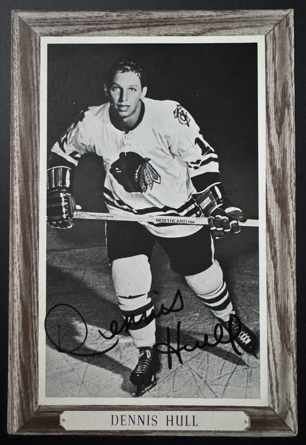 Dennis Hull Signed Autographed Group 3 Beehive Photo Chicago Blackhawks NHL