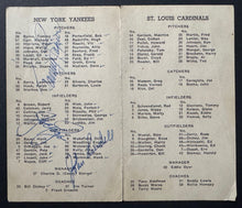Load image into Gallery viewer, 1950 World Series Champion NY Yankees Multi-Signed x30 Program + 5 Photos KSA
