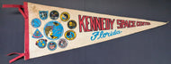 1972 Kennedy Space Center Apollo XVII Full Size Pennant