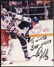 Load image into Gallery viewer, John Kordic Autographed Signed Hockey Photo JSA COA Newmarket Saints AHL VTG
