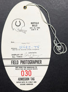 1983 Memorial Stadium Unused Field Photographer Football NFL Game Pass WGRZ