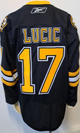2007-08 Milan Lucic Boston Bruins Alternate Reebok Replica Jersey NHL X-Large