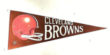 Load image into Gallery viewer, 1970s NFL Cleveland Browns Full Size Vintage Football Team Logo Pennant
