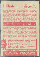 Load image into Gallery viewer, 1955 Parkhurst #50 Jacques Plante Montreal Canadiens NHL Hockey RC PSA 6 EX-MT

