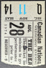 Load image into Gallery viewer, 1974 CNE Beach Boys Concert Ticket Stub Toronto Rock &amp; Pop Music Vintage
