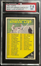 Load image into Gallery viewer, 1961 6th Series Checklist Topps Vintage Baseball Card #437 Graded KSA 7.5 NM+
