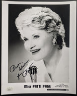 Patti Page Autographed Signed Black & White Publicity Photo JSA Country Music