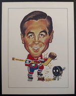 Pelkowski Jean Beliveau Caricature Sporticature Hockey NHL Montreal Canadiens