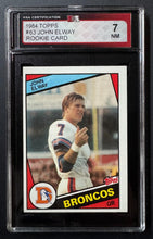 Load image into Gallery viewer, 1984 Topps #63 John Elway Denver Broncos NFL Football Card Vintage Quarterback
