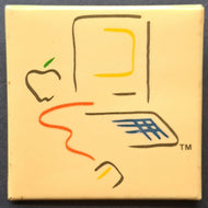 Vintage Apple Macintosh Desktop Computer Pinback Button