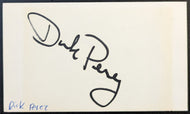 Dick Perez Autographed Signed Cut Vintage Baseball Artist MLB