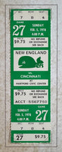 Load image into Gallery viewer, 1978 Gordie Howe Career Highlights Print + Unused New England Whalers WHA Ticket
