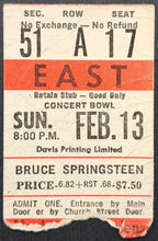 Load image into Gallery viewer, 1977 Bruce Springsteen First Concert in Toronto Maple Leaf Garden Ticket Stub
