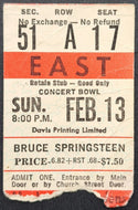 1977 Bruce Springsteen First Concert in Toronto Maple Leaf Garden Ticket Stub