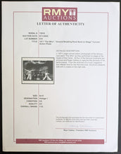 Load image into Gallery viewer, 1970 The Who Type 1 Photo All 4 Members On Stage LOA Vintage Rock N' Roll
