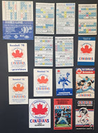 1978-1996 Vancouver Canadians Pacific Coast Basketball League Pocket Schedules