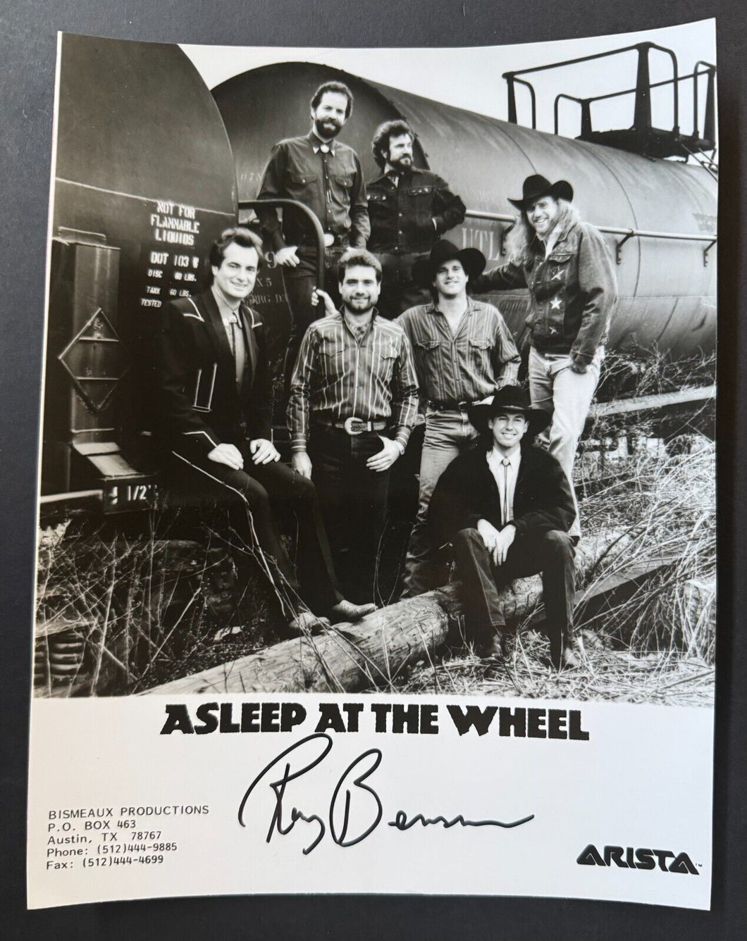 Autographed Photo Asleep At The Wheel Country Music Band  Memeber Ray Benson