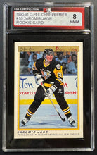 Load image into Gallery viewer, 1990-91 O-Pee-Chee Premier #50 Jaromir Jagr Hockey Card KSA 8 NMM Pittsburgh
