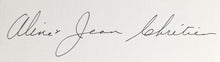 Load image into Gallery viewer, 1998 Canada Prime Minister Jean Chretien + Aline Autographed Signed Card JSA
