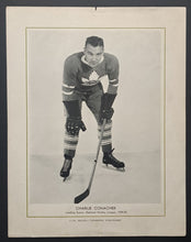 Load image into Gallery viewer, 1934/35 CCM Photo Charlie Conacher NHL Hockey Toronto Maple Leafs HOFer Vintage
