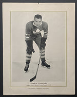 1934/35 CCM Photo Charlie Conacher NHL Hockey Toronto Maple Leafs HOFer Vintage