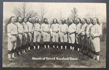 Load image into Gallery viewer, Circa 1920s House Of David Baseball Team B&amp;W Photo Vintage Used Postcard

