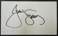 Signed Autographed American Actor And  Musician John Stamos Index Card