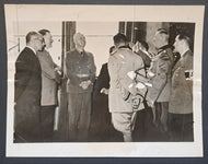 1940 Hitler + Allies Vintage B&W Type 1 Photo + Paper Caption