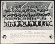 1977 New York Cosmos Promotional Soccer Team Picture Vintage B&W Photo