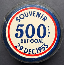 Load image into Gallery viewer, 1955 Maurice Rocket Richard Facsimile Autograph Hockey Puck Montreal Canadiens
