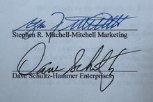 Load image into Gallery viewer, 2002 Contract Signed By NHL Enforcer Dave The Hammer Schultz Beckett Auction LOA
