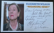 Load image into Gallery viewer, Actress Elizabeth Wilson Signed Autographed Regarding Henry Promo Sheet
